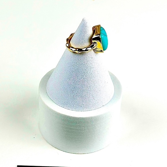 Classic Big‎ Square Turquoise Women's Ring - Picture 5 of 5